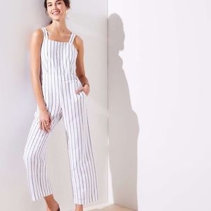 Loft Apron Linen Jumpsuit